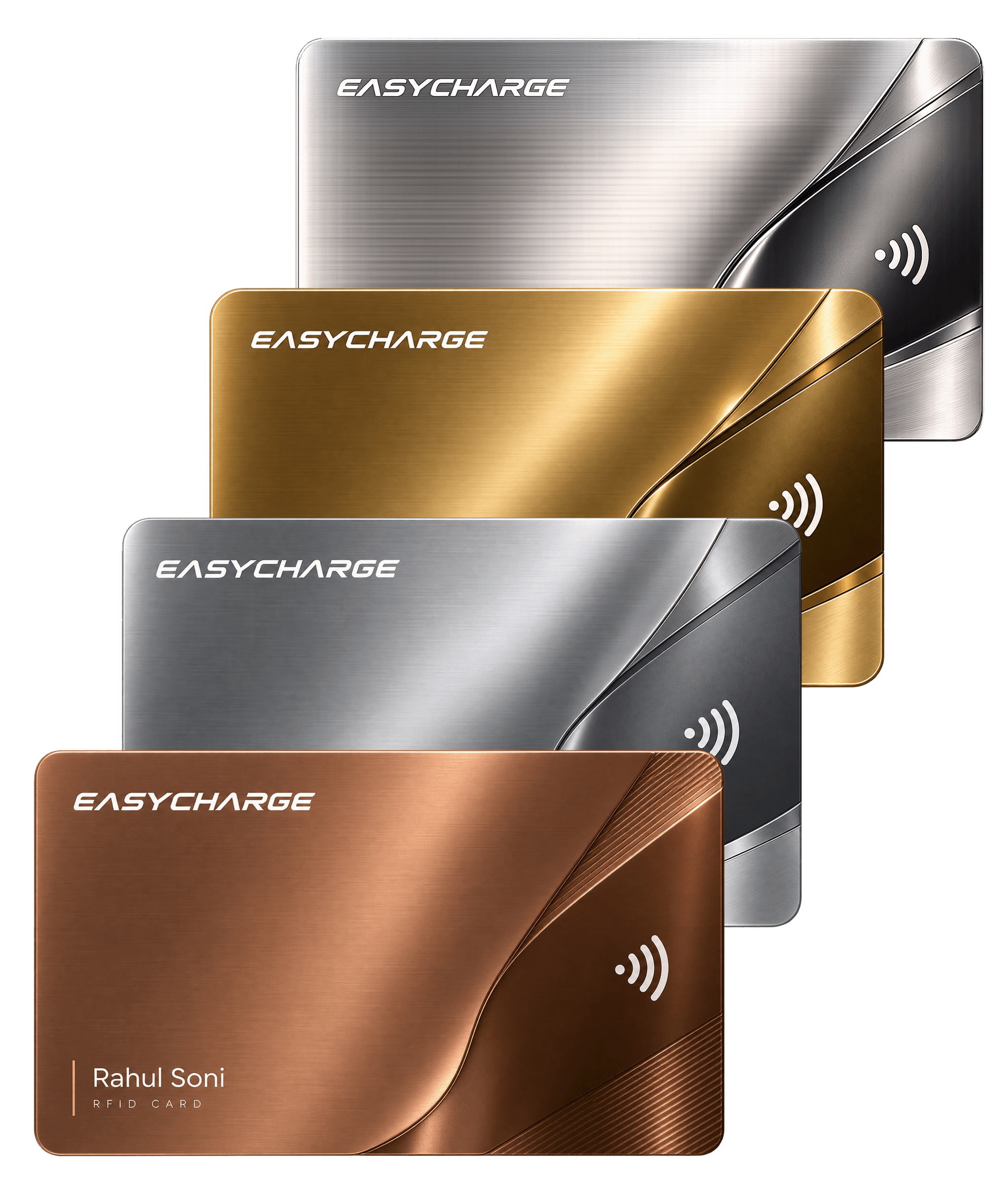 EasyCharge RFID Membership Cards Stack